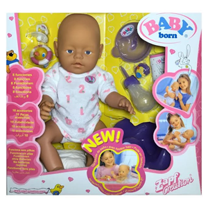 عروسک دخترانه بیبی بورن BABY BORN سرهمی پوش مدل Zapf Creation _اسباب بازی عروسک دخترانه